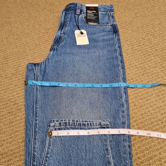 Levi's Premium High Loose Taper Blue Denim Jeans Women's Size Tag 27x29 - Picture 16 of 16